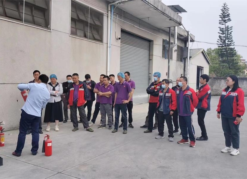 Fire drill held by Guangzhou Junqi Nonwovens Enterprise Co., Ltd